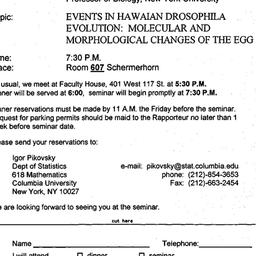 Announcements, 1993-02-01. ...