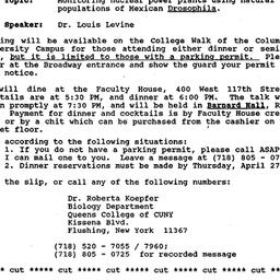 Announcements, 1989-05-01. ...