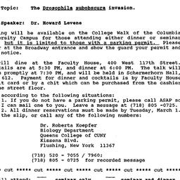Announcements, 1989-03-06. ...