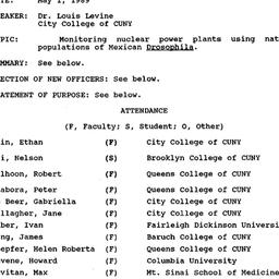 Minutes, 1989-05-01. Popula...