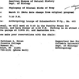 Announcements, 1995-03-11. ...