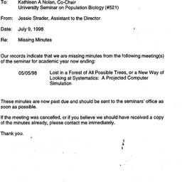 Correspondence, 1998-07-09....