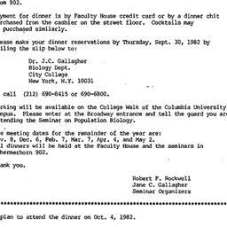 Announcements, 1982-10-04. ...