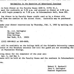 Announcements, 1983-02-07. ...