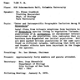 Minutes, 1972-12-04. Popula...