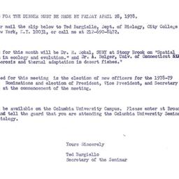 Announcements, 1978-05-01. ...