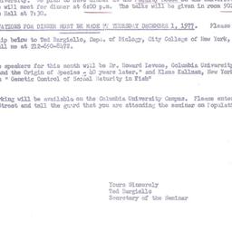 Announcements, 1977-12-05. ...