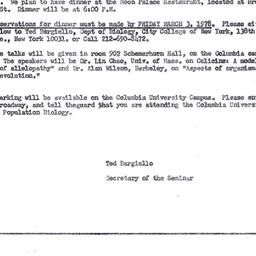 Announcements, 1978-03-06. ...