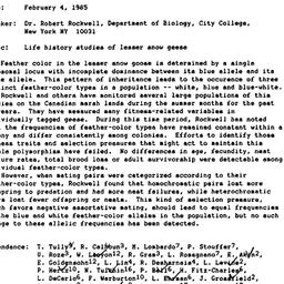 Minutes, 1985-02-04. Popula...