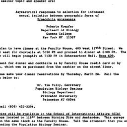 Announcements, 1985-04-01. ...