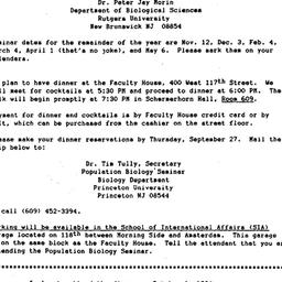 Announcements, 1984-10-01. ...