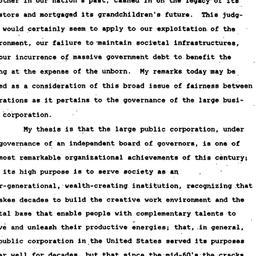 Speaker's paper, 1989-1...