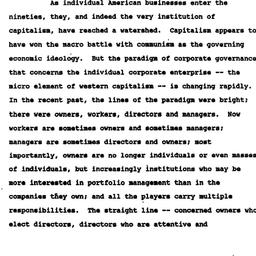 Speaker's paper, 1990-0...