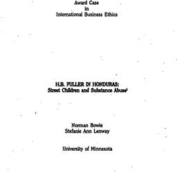 Background paper, Ethics in...