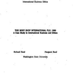 Background paper, Ethics in...