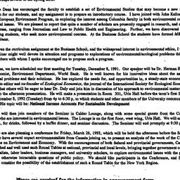Announcements, 1992-10-26. ...