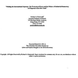 Speaker's paper, 2001-0...