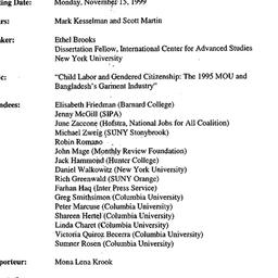 Minutes, 1999-11-15. Global...