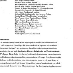 Minutes, 2003-01-27. Global...