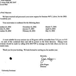 Correspondence, 2003-07-10....