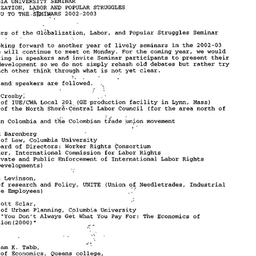 Announcements, 2002-09-05. ...