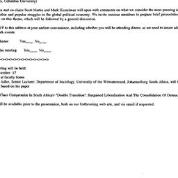 Announcements, 1998-10-20. ...