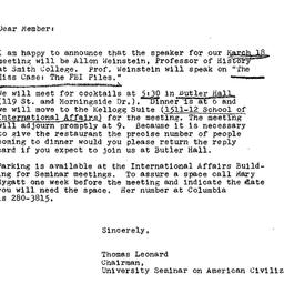 Announcements, 1976-03-05. ...