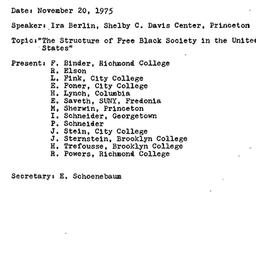 Minutes, 1975-11-20. Americ...