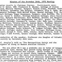 Minutes, 1978-11-16. Americ...