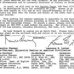 Announcements, 1979-03-07. ...