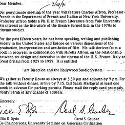 Announcements, 1991-02-27. ...