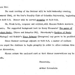 Announcements, 1964-01-11. ...