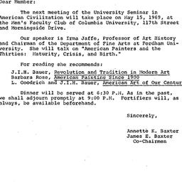 Announcements, 1969-04-30. ...
