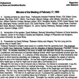 Minutes, 1994-02-17. Americ...