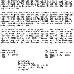 Announcements, 1994-01-27. ...