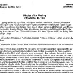 Minutes, 1993-11-18. Americ...