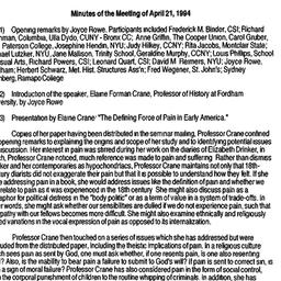 Minutes, 1994-04-21. Americ...