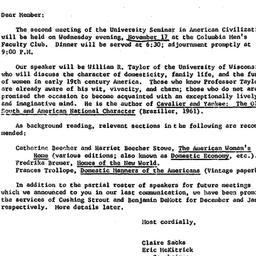 Announcements, 1965-11-05. ...