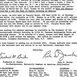Announcements, 1981-10-02. ...