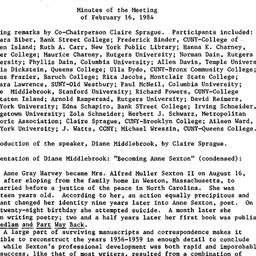 Minutes, 1984-02-16. Americ...