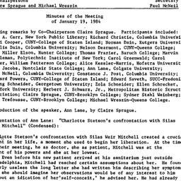 Minutes, 1984-01-19. Americ...