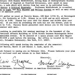 Announcements, 1984-02-01. ...