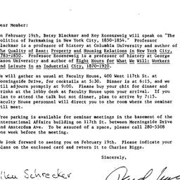 Announcements, 1987-01-26. ...