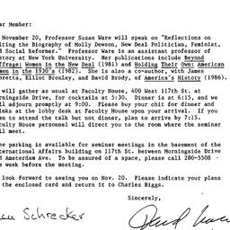 Announcements, 1986-10-27. ...