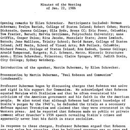 Minutes, 1987-01-22. Americ...