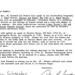 Announcements, 1986-11-23. ...