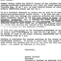 Announcements, 1976-10-02. ...