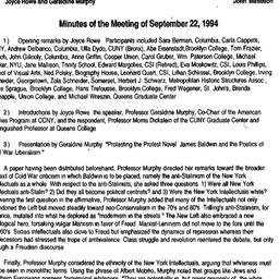 Minutes, 1994-09-22. Americ...