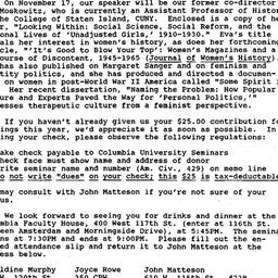 Announcements, 1994-11-04. ...