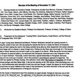 Minutes, 1994-11-17. Americ...